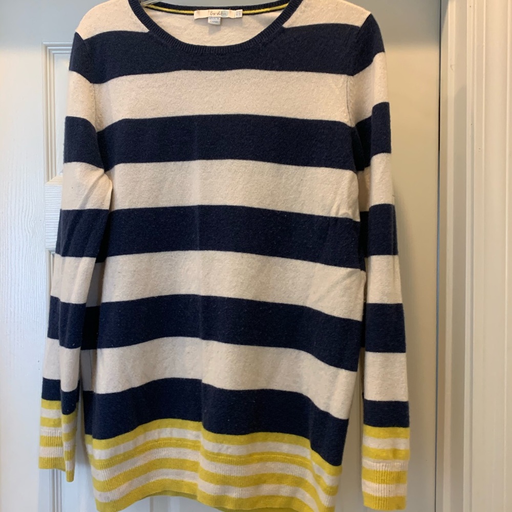 Boden Cashmere Relaxed Crew Neck Sweater